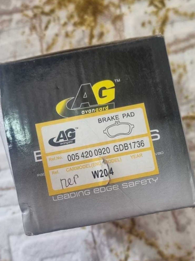 Передние тормозные колодки AG Для Mercedes Benz w204, Душанбе
