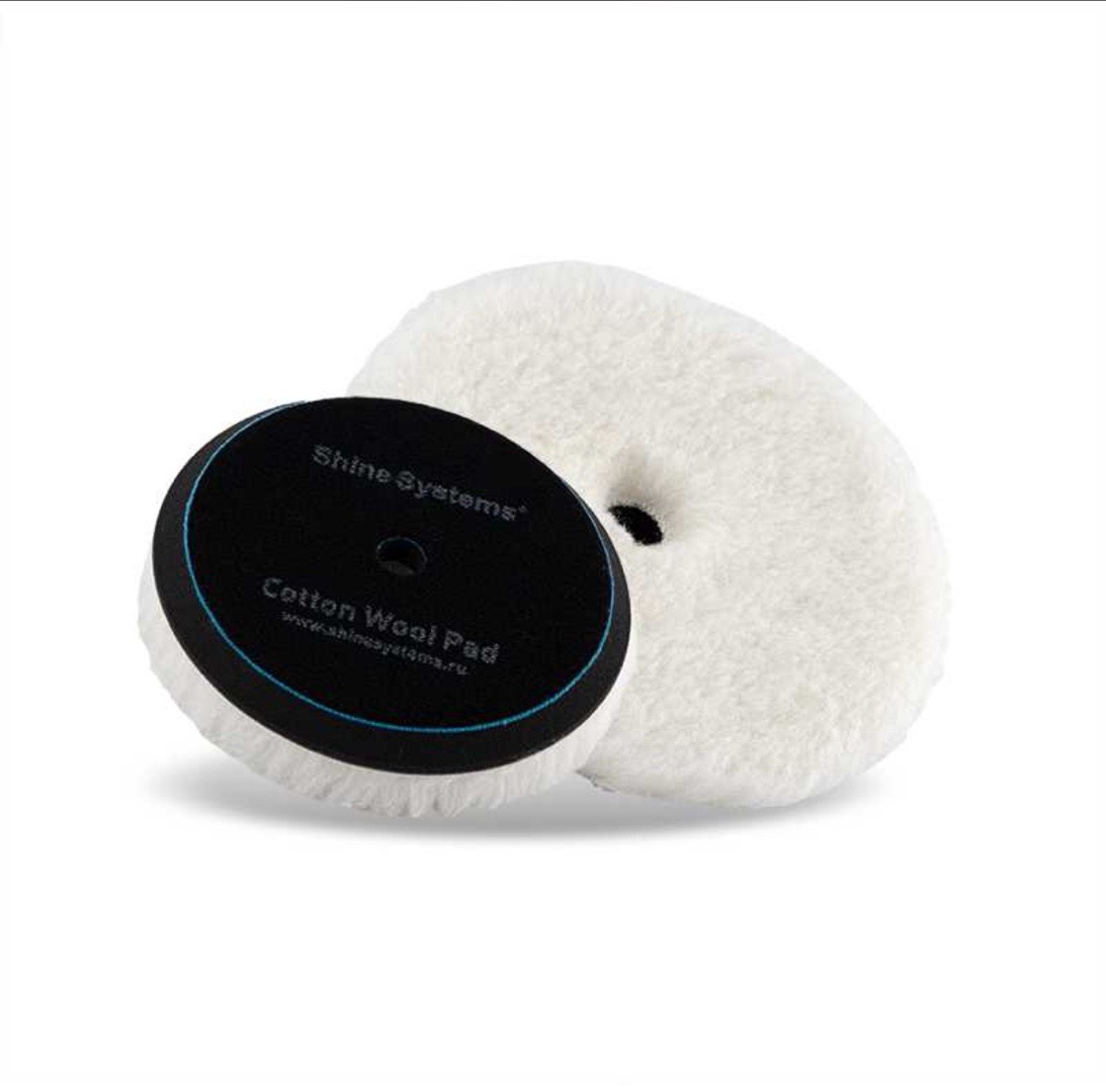 Shine Systems Cotton Wool Pad - полировальный круг мех с хлопком 130 мм, Душанбе