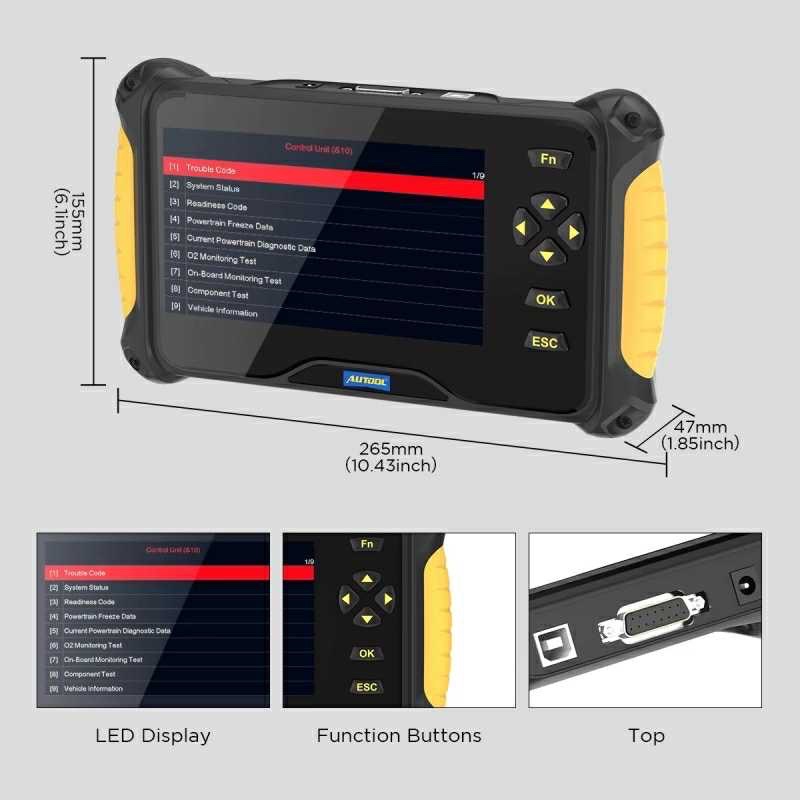 Диагностический сканер Autool CS605 launch thinkcar XTOOL OBDSTAR Avtel, Душанбе