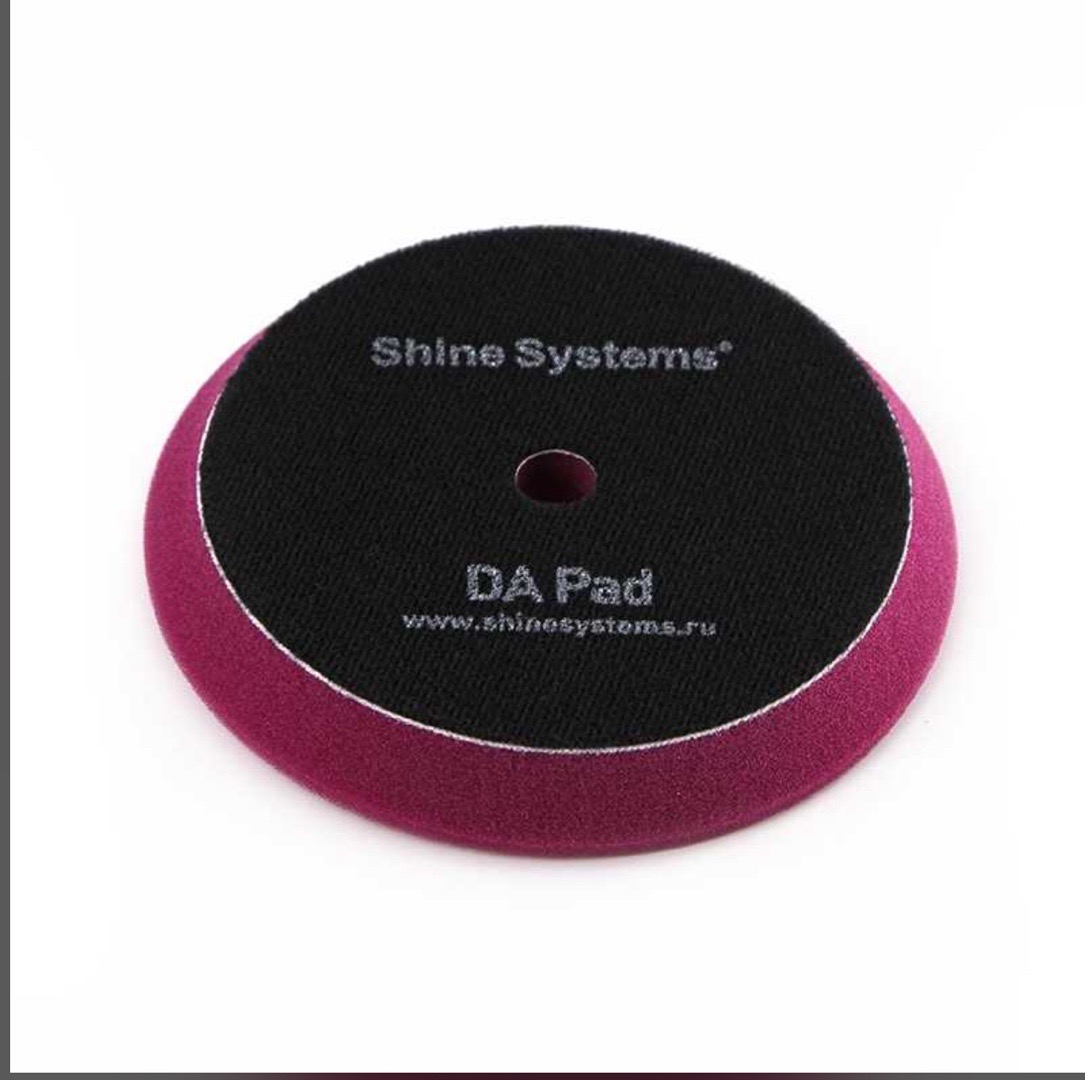 Shine Systems DA Foam Pad Purple - полировальный круг твердый лиловый, 130 мм, Душанбе