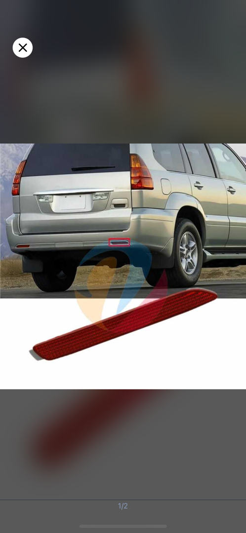 Катафот заднего бампера Lexus GX, Душанбе