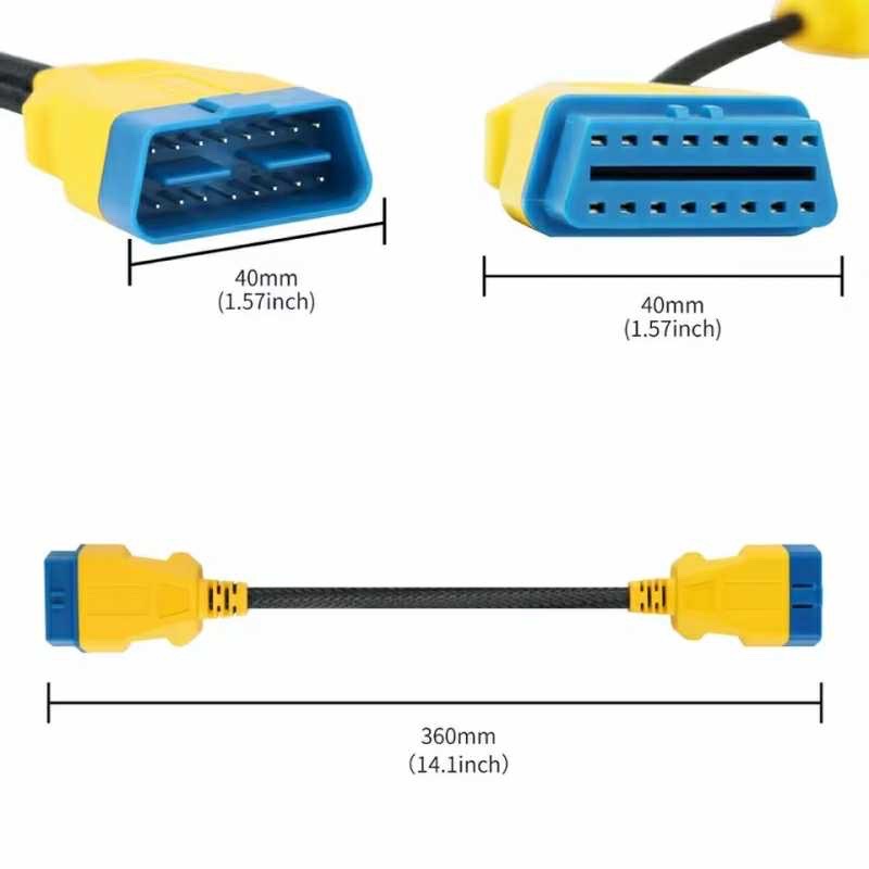 Кабель-удлинитель 36 см OBD2 launch thinkcar XTOOL OBDSTAR Avtel, Душанбе