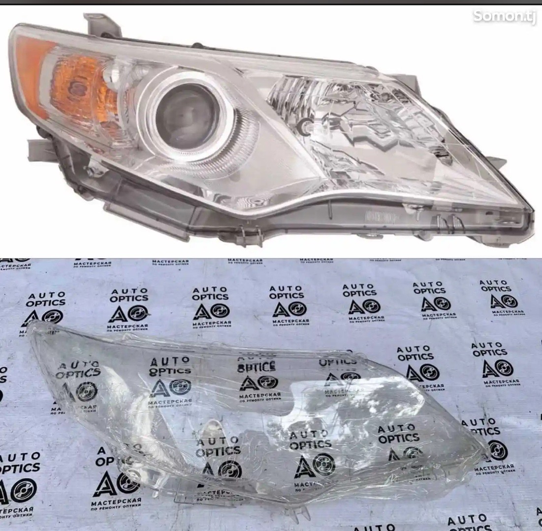 Стекло фара Toyota camry 3 2011-2013, Душанбе