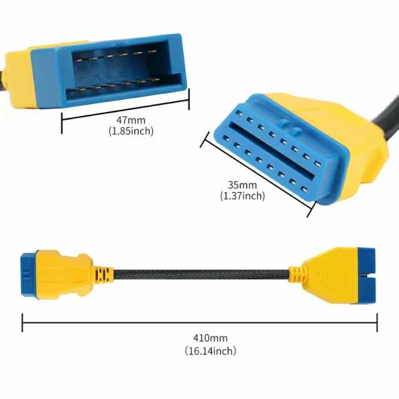 Кабель-удлинитель 41 см GM12pin OBD2 launch thinkcar XTOOL OBDSTAR Avtel, Душанбе
