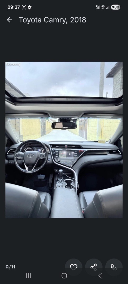 Toyota Camry, 2018, Бохтар