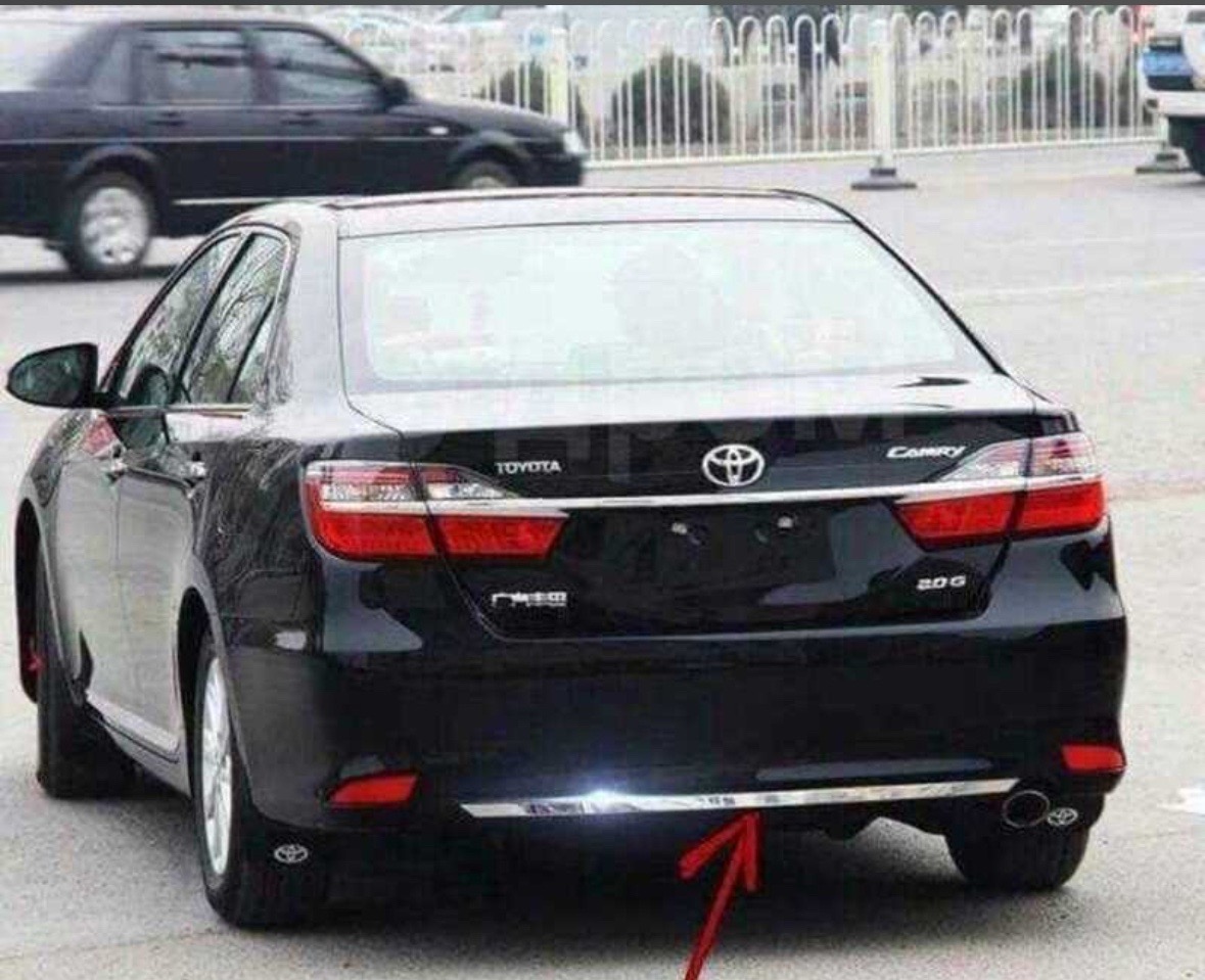 Хром на задний бампер от Toyota Camry 5, Душанбе