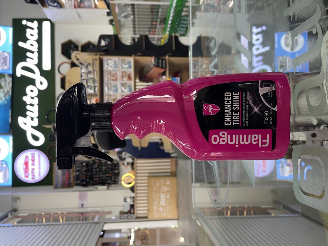 Полироль для шин усиленная спрей Flamingo Enhanced Tire Shine, Душанбе