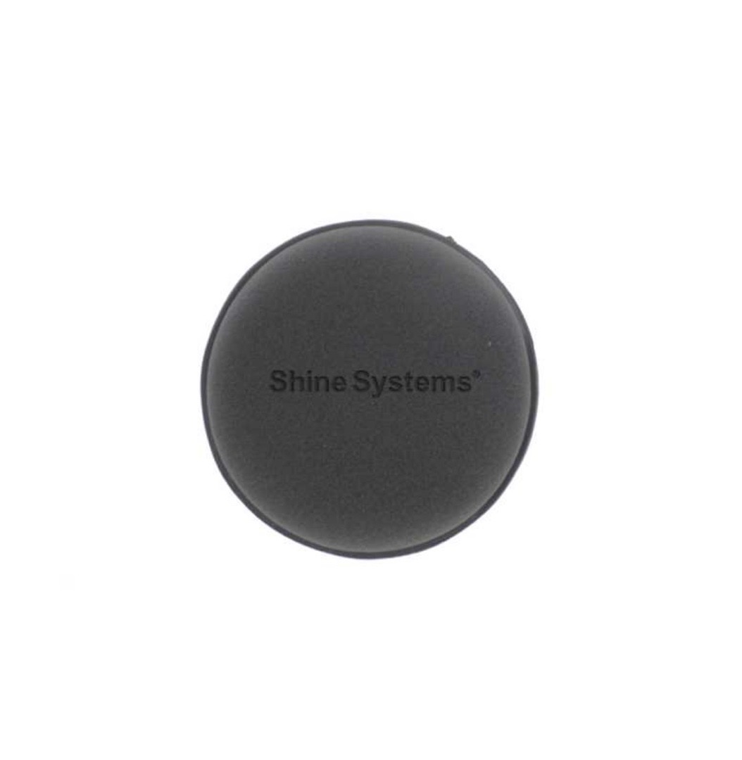 Аппликатор черный поролоновый круглый 10-2 см Shine Systems Wax Pad, Душанбе
