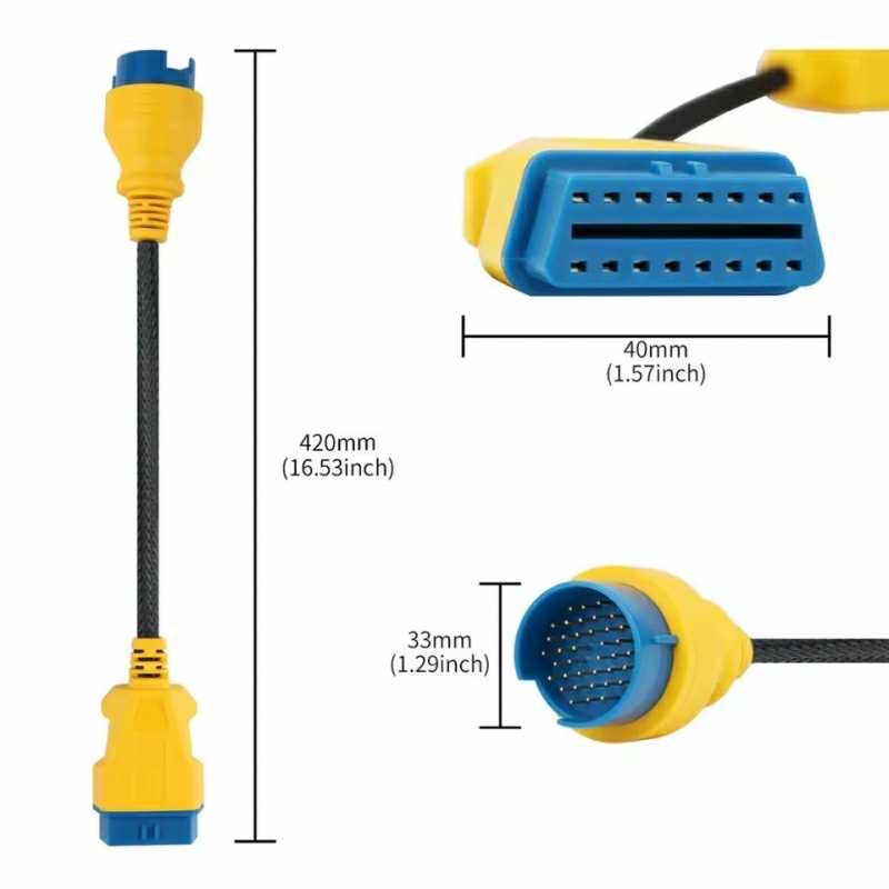 Кабель-удлинитель 42 см 38pin Benz launch thinkcar Xtool autool Obdstar, Душанбе