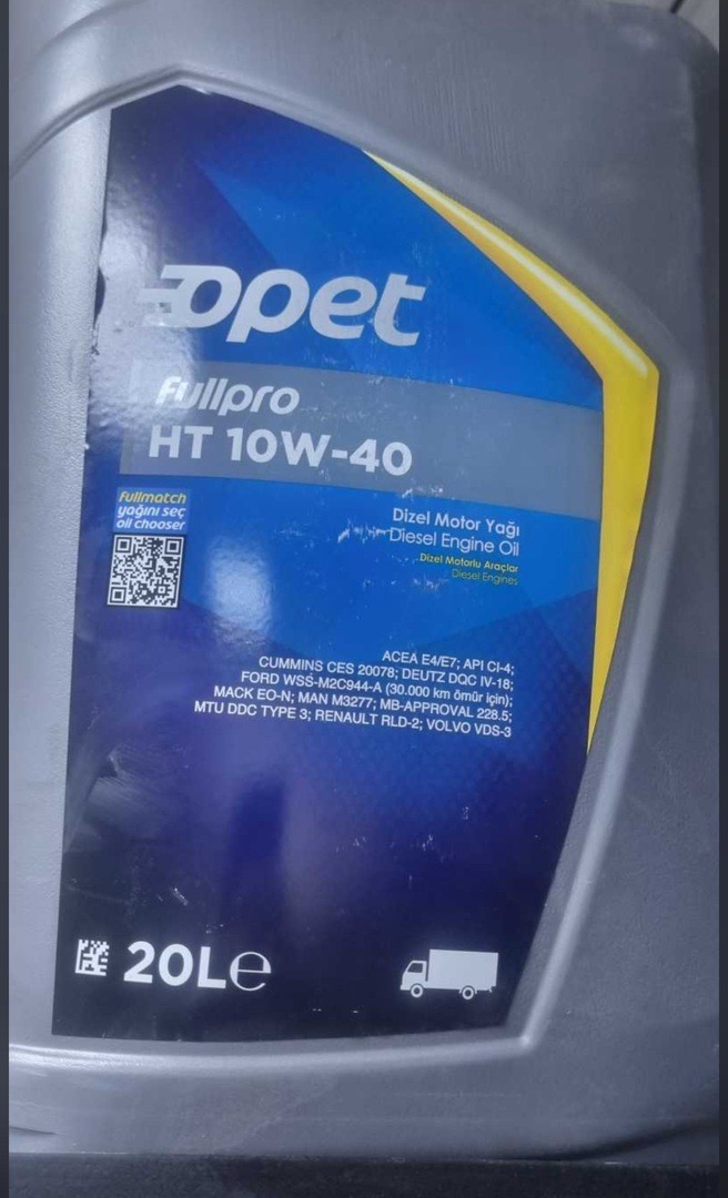 Масло Opet 10/40/20L, Душанбе