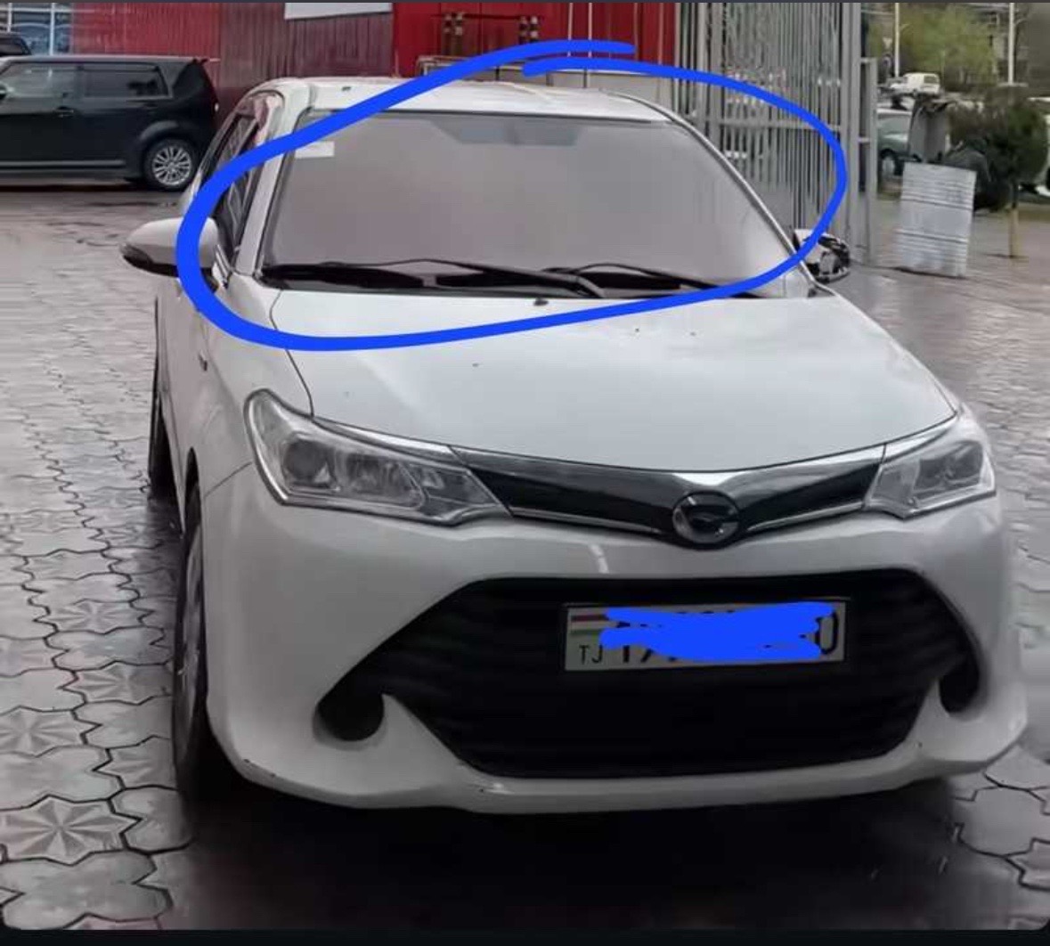Лобовое стекло йодовое для Toyota Fielder, Душанбе